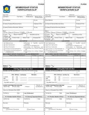 pag ibig verification slip
